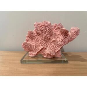 Vintage Decorative Pink Artificial Coral Sculpture